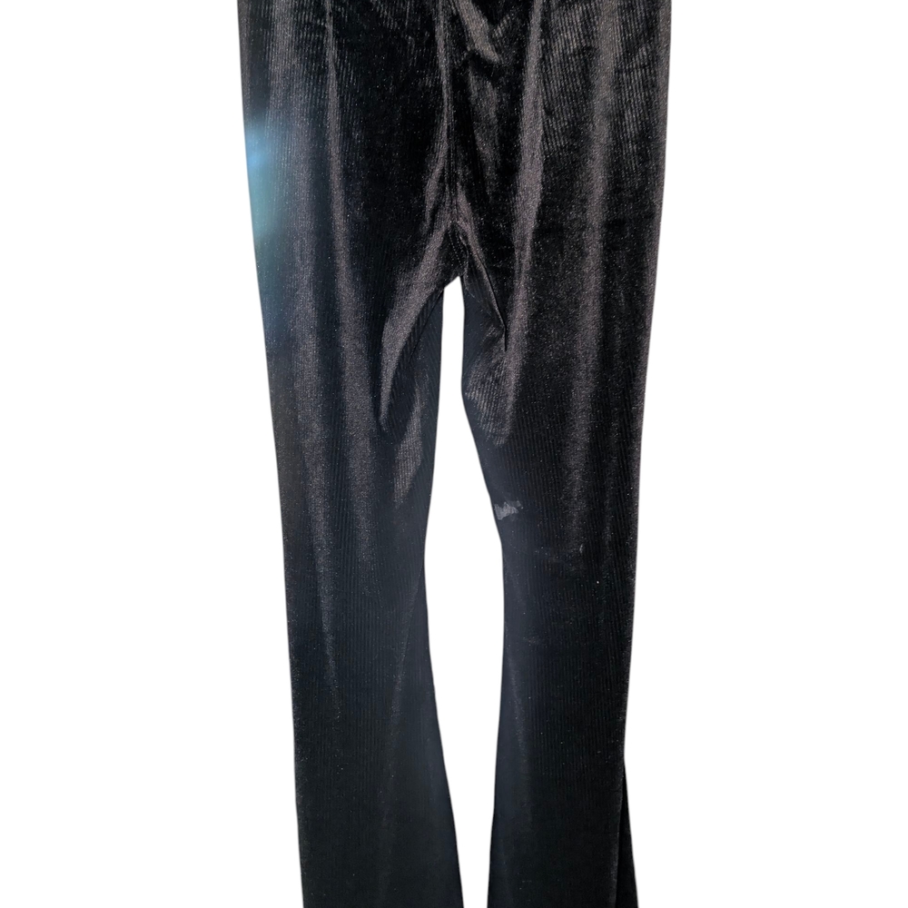 KanCan Luxe Black Velvet Trousers